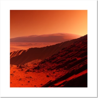 Mars Scene - AI-Generated Image Posters and Art